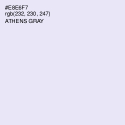 #E8E6F7 - Athens Gray Color Image